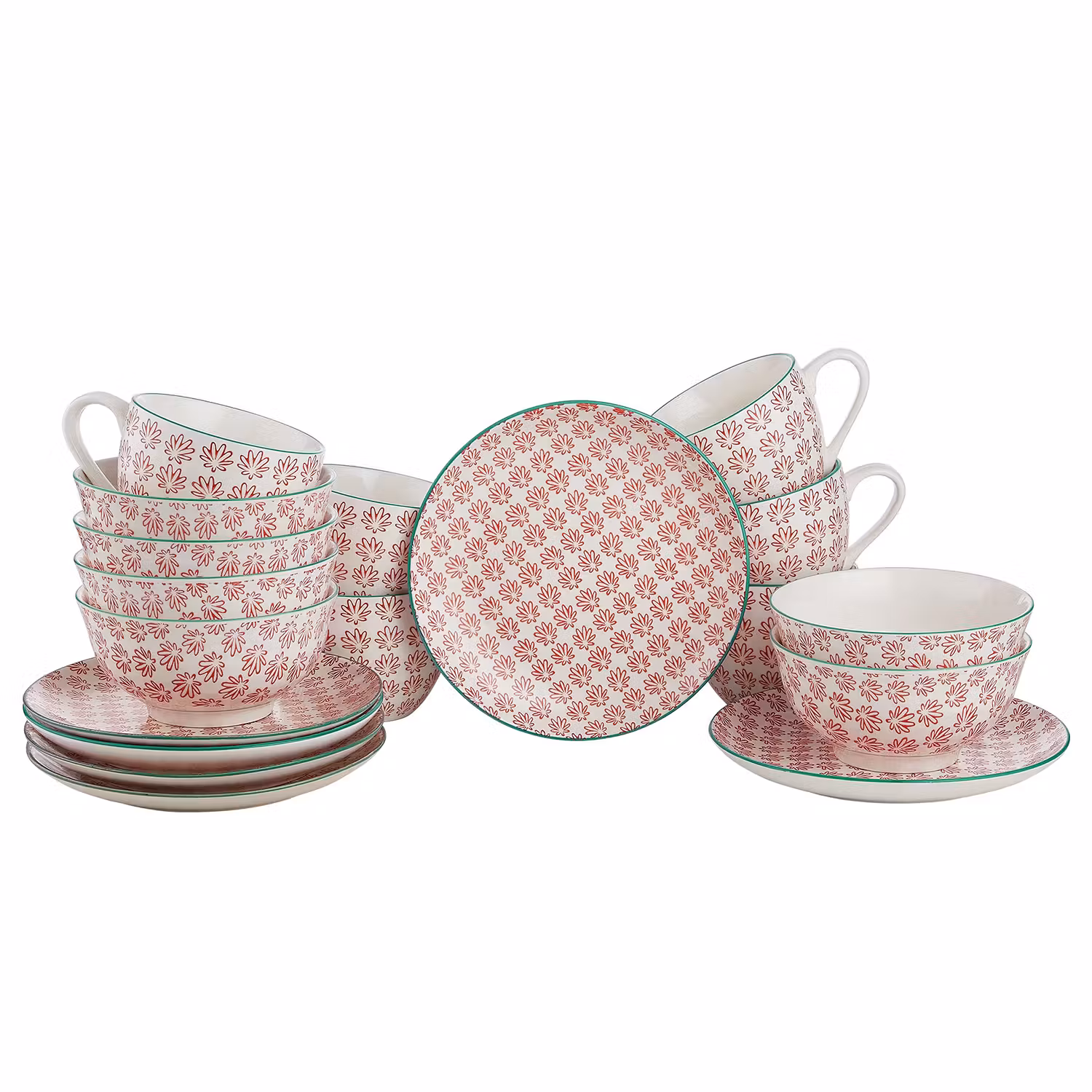 RETRO Frühstücks-Set 18-tlg.