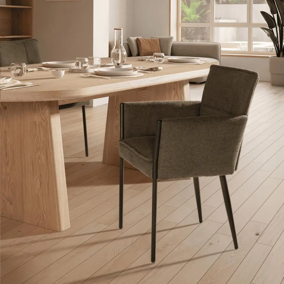 Calicosy - Set van 2 ELINA fauteuils - Groen - 59x62x50 cm