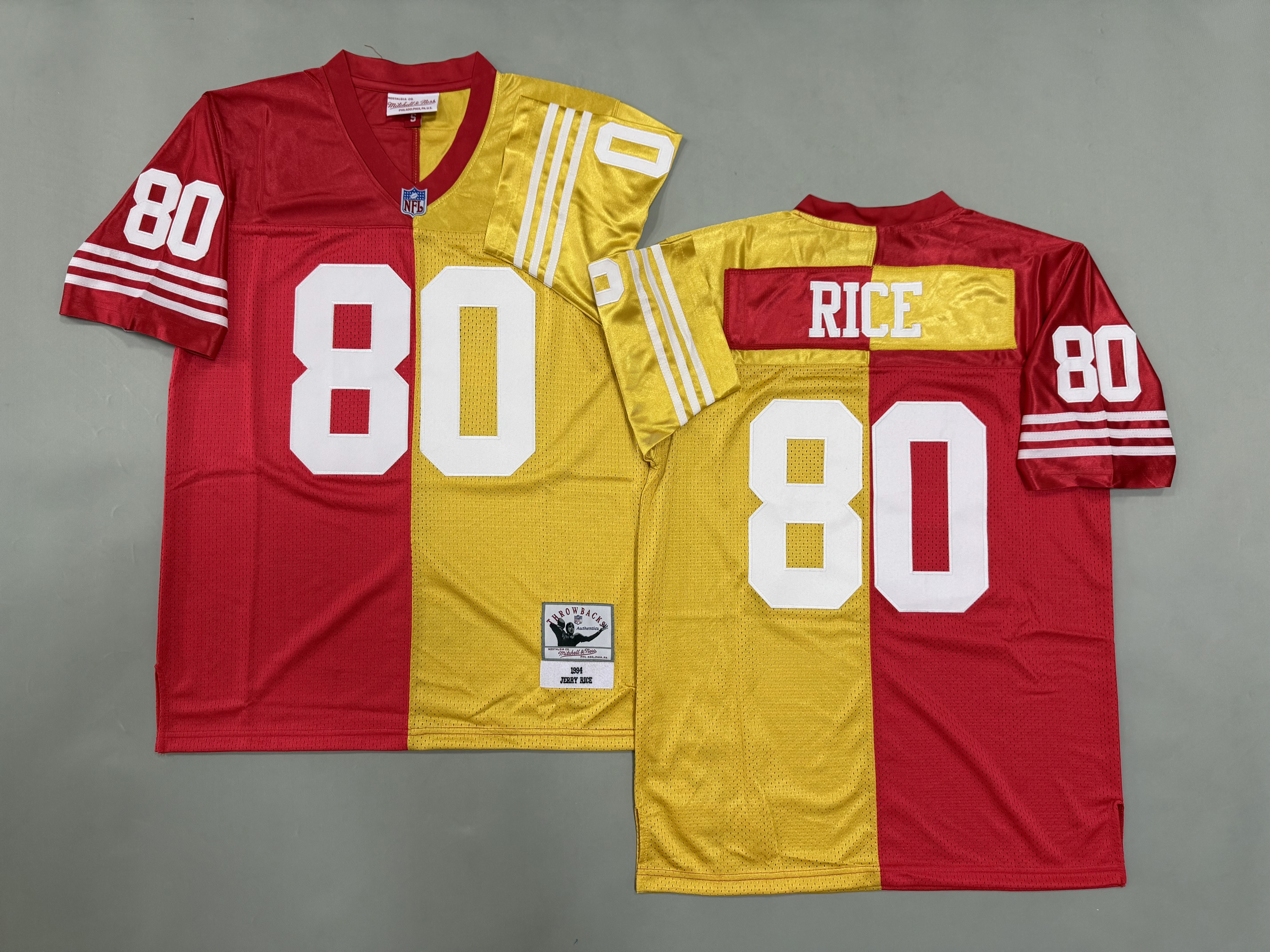 Jerry Rice San Francisco 49ers Authentic Aplit Throwback Retired Player Jersey