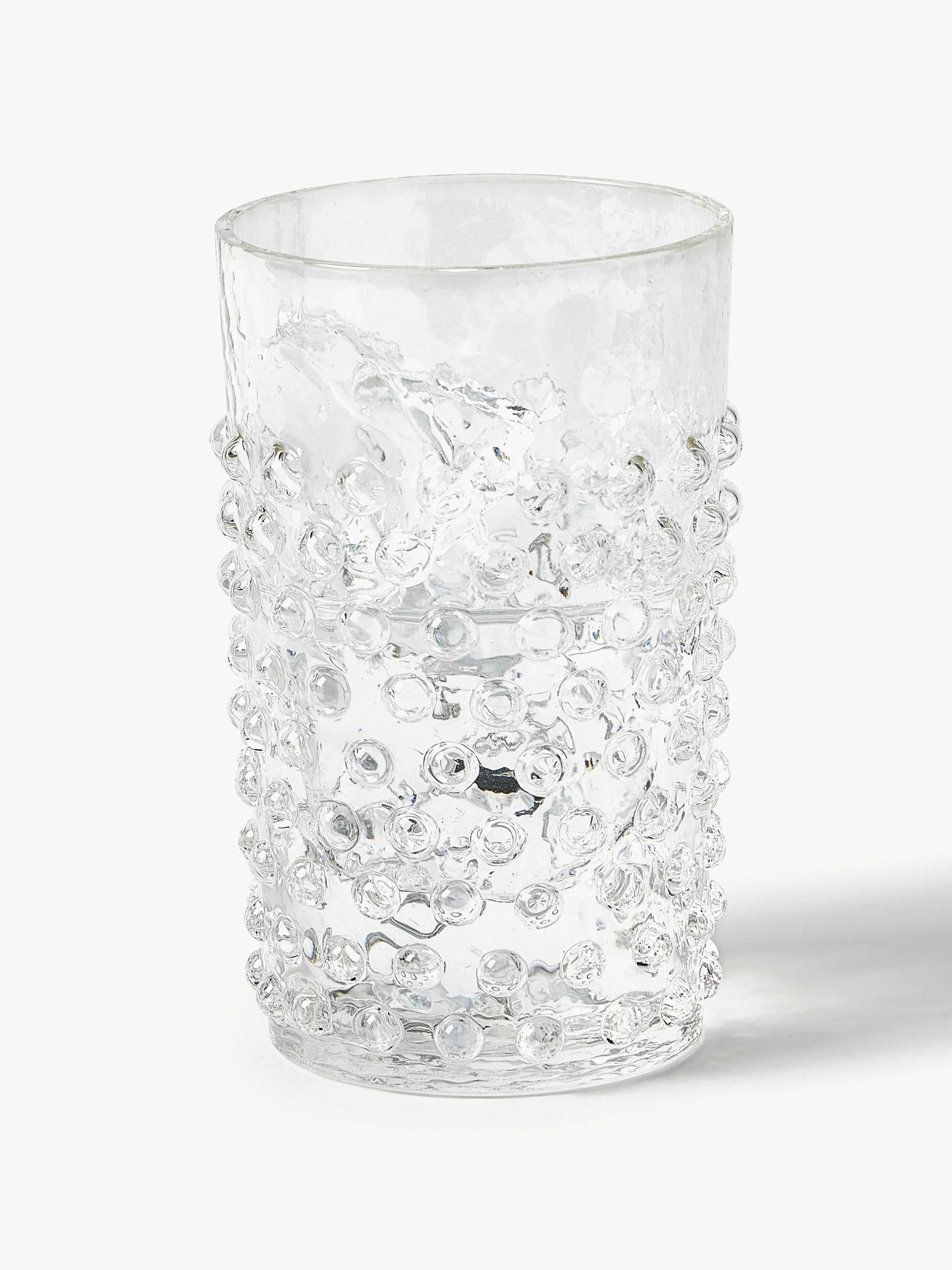 Mundgeblasene Trinkgläser Hobnail, 6er-Set