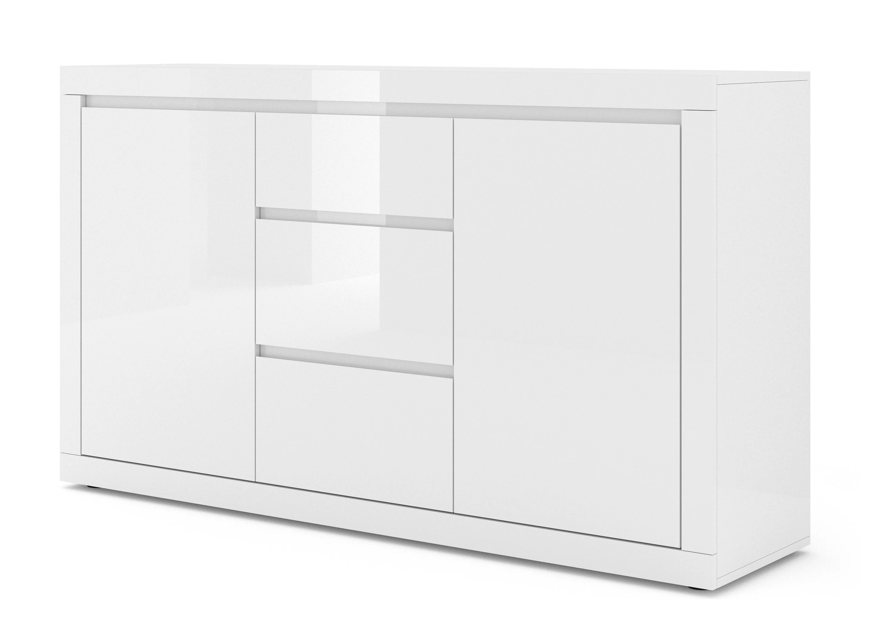 Komoda BELLO BIANCO III biały mat / połysk