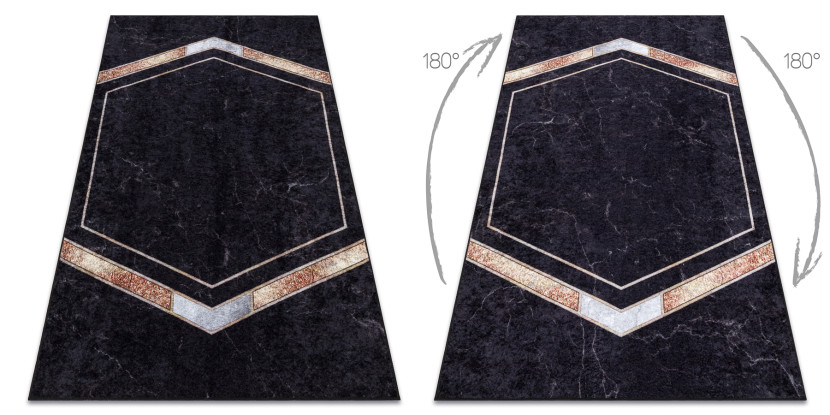 Dywan do prania MIRO 52025.802 Marmur, geometryczny 80x150 cm