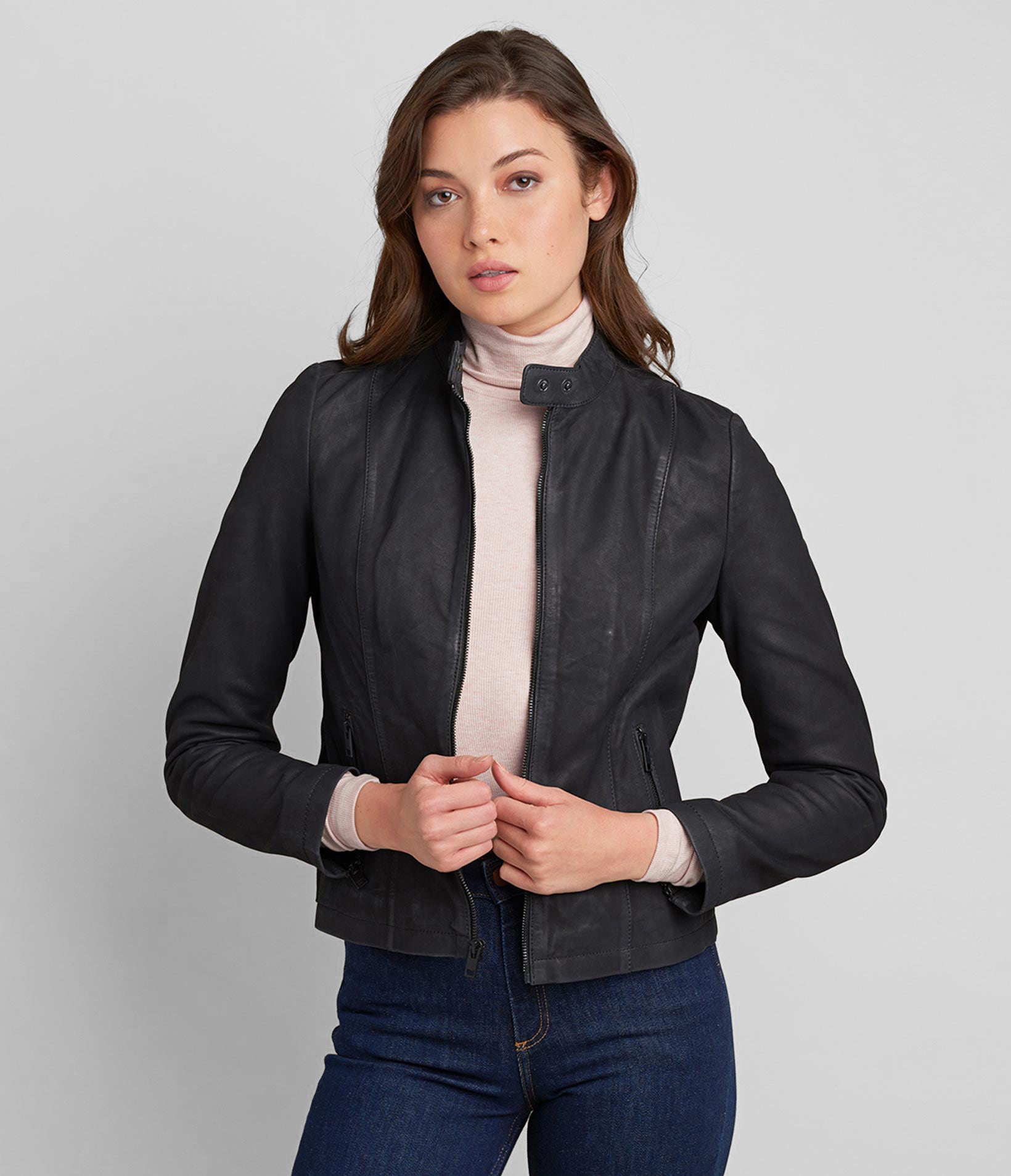 Cindy Genuine Leather Jacket