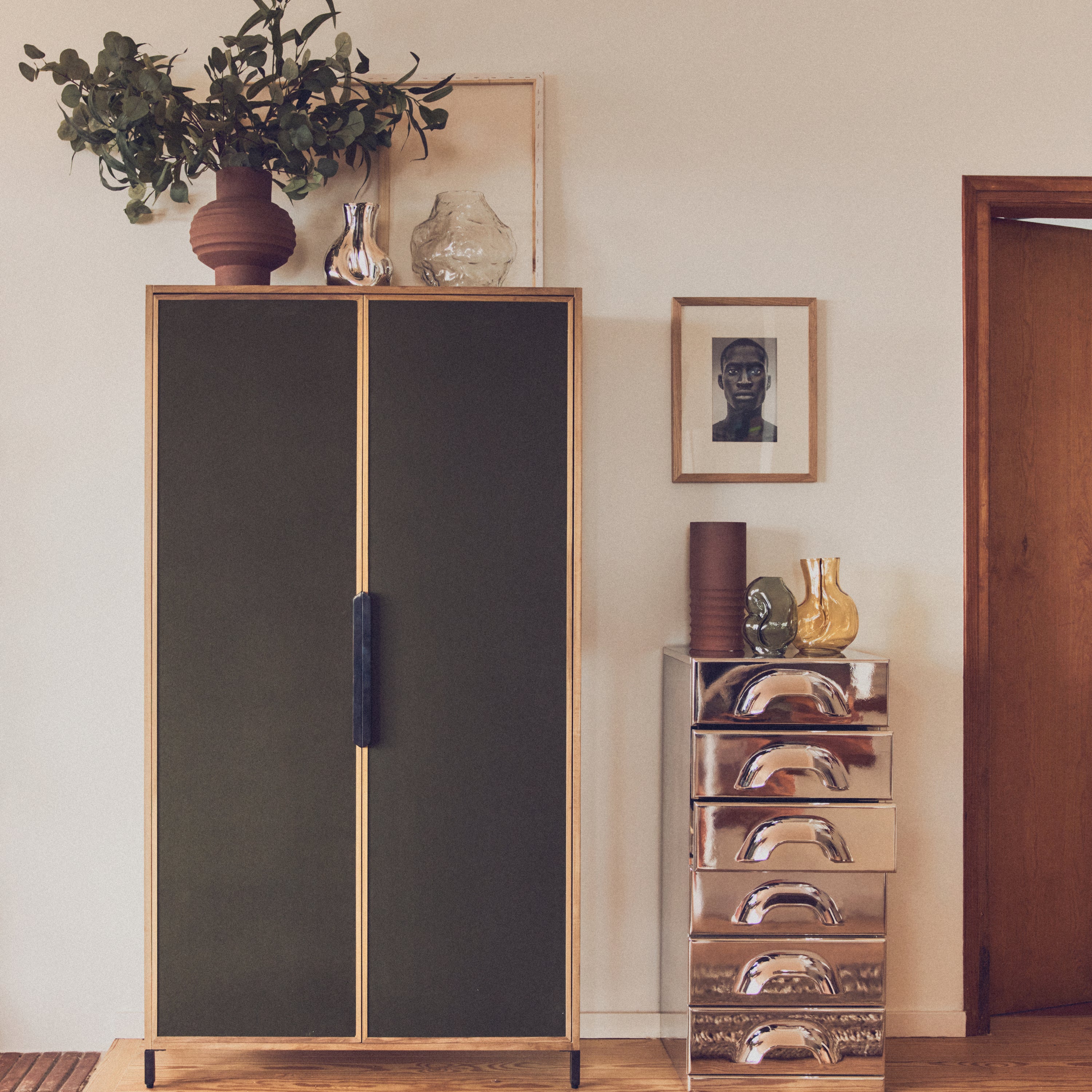 HKliving Pioneer Opbergkast - Canvas