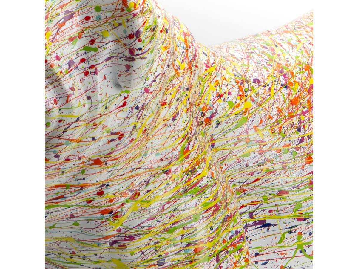 SPLASH - Bulldog USA    small en résine  blanc