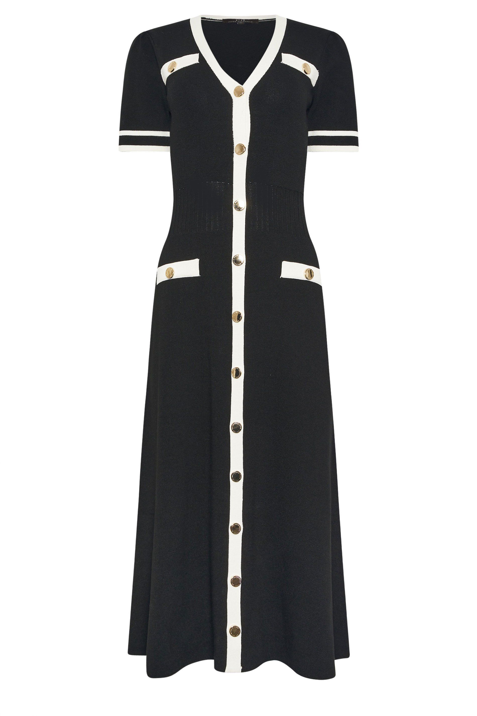 Star by Julien Macdonald Contrast Knitted Midi Dress
