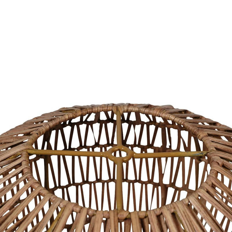 - Abat-jour ovale en rotin