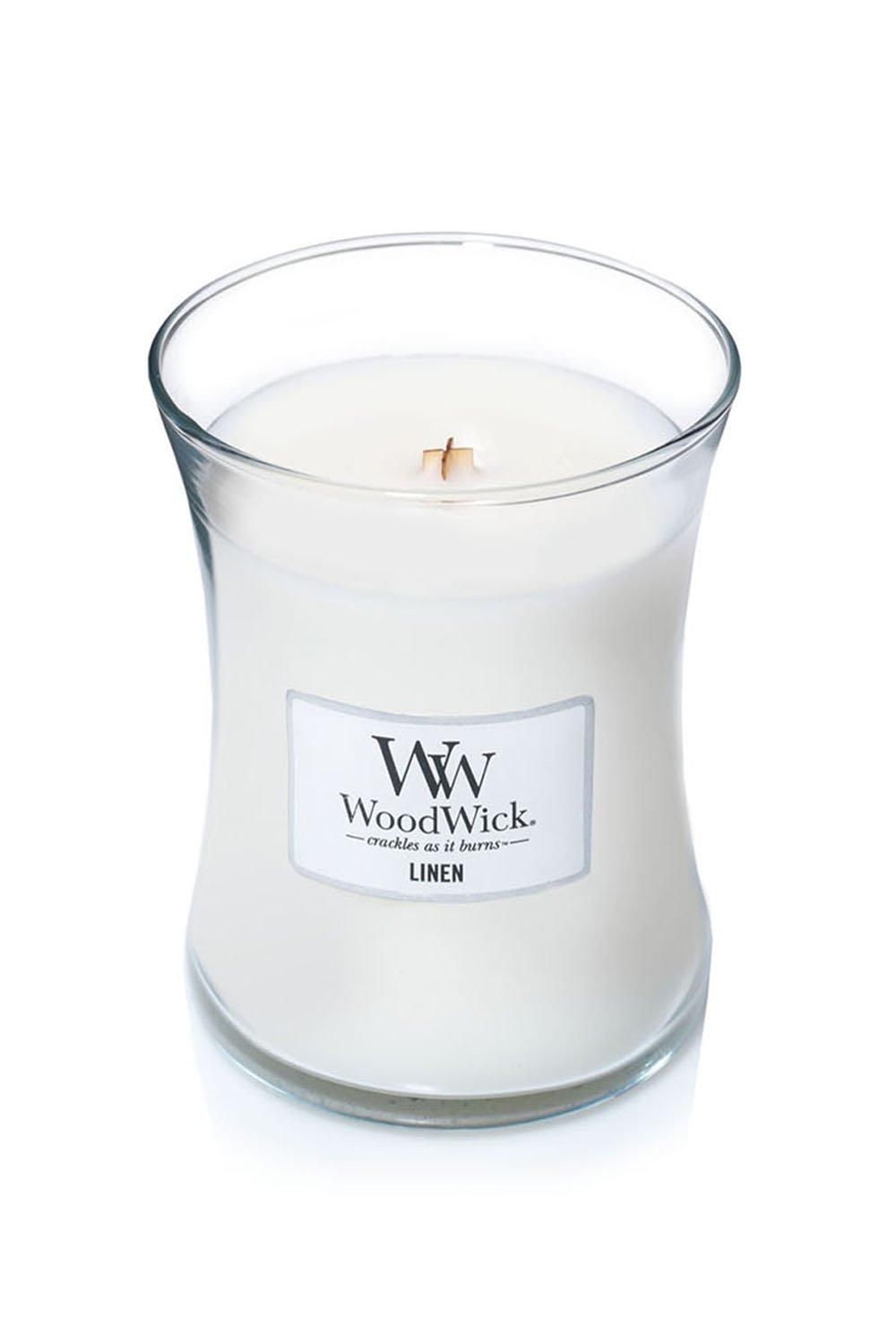 Woodwick Linen Spa Medium Candle