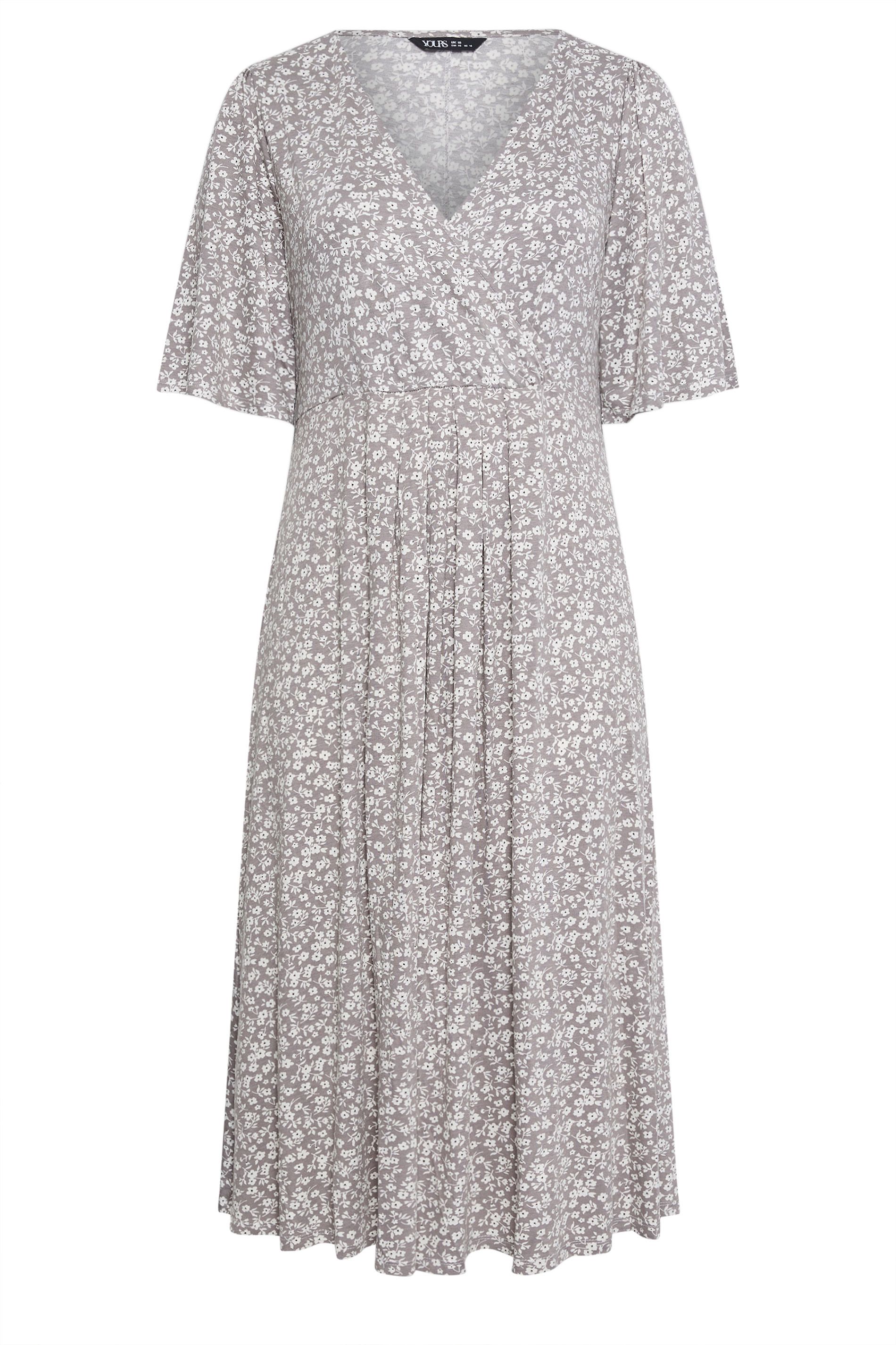 Yours Printed Midi Wrap Dress