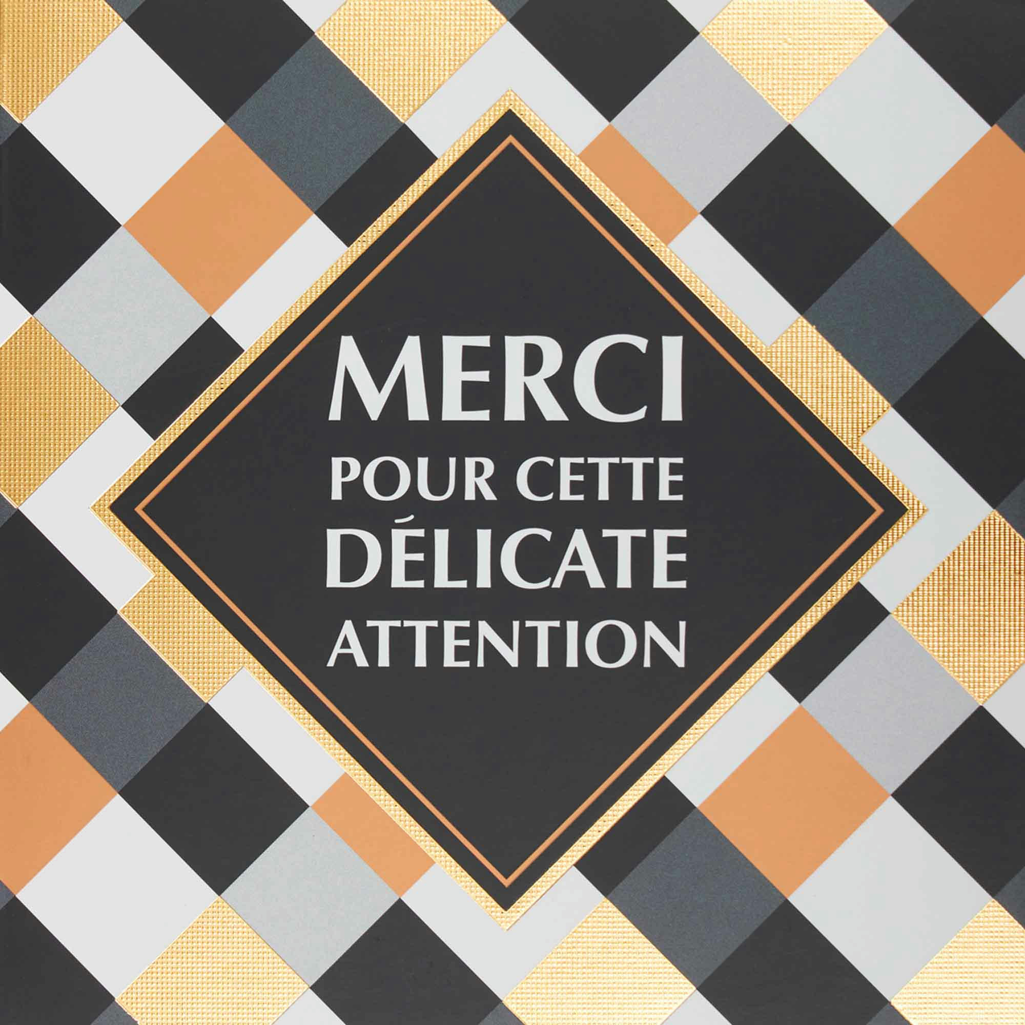 - Carte merci pour cette délicate attention
