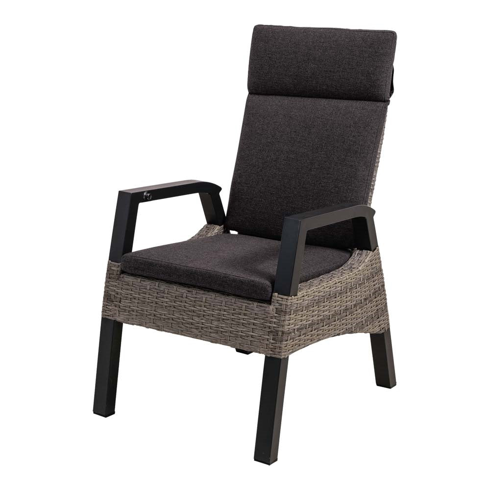 Lesli Living bistrostoel Treviso - grijs - 61x78x106cm - set van 2