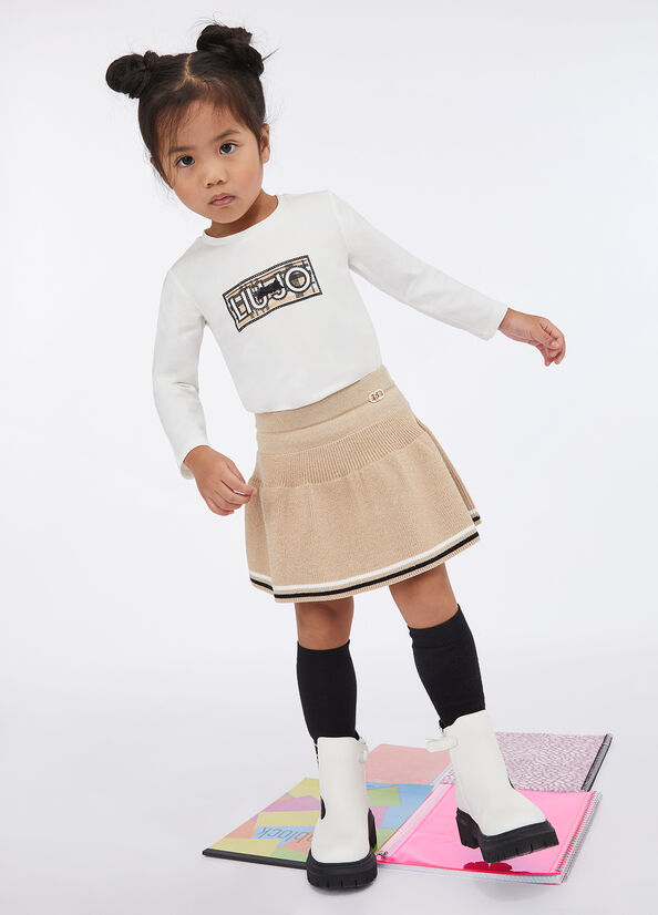 T-shirt in cotone con logo