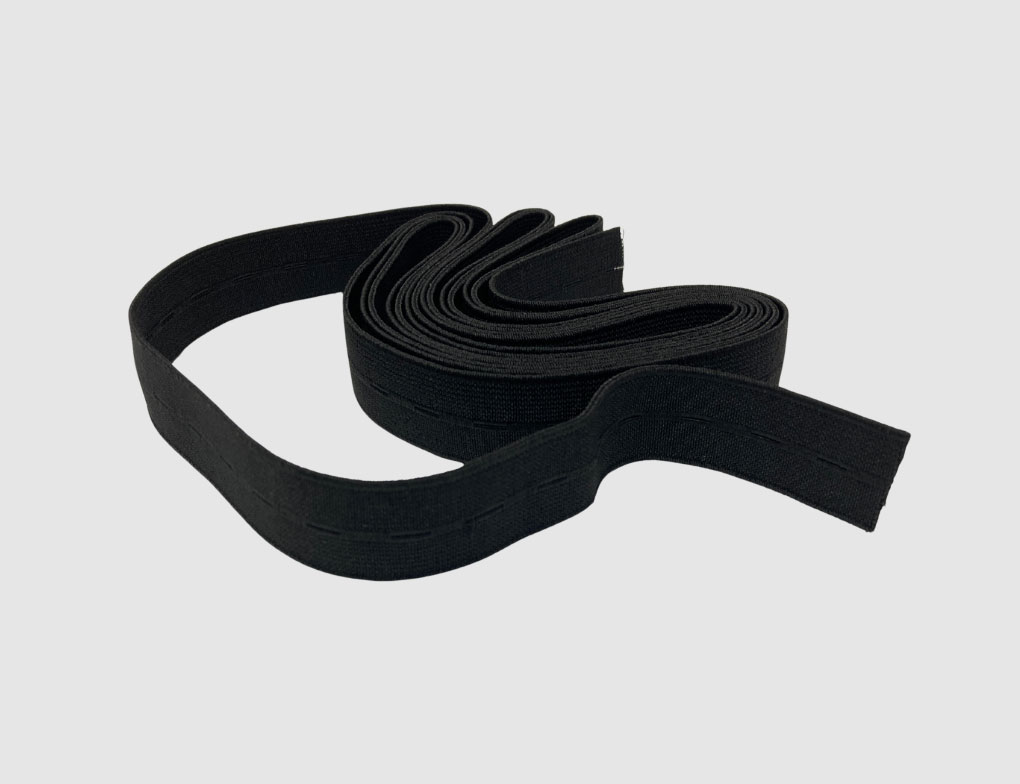 Knopflochgummiband Schwarz