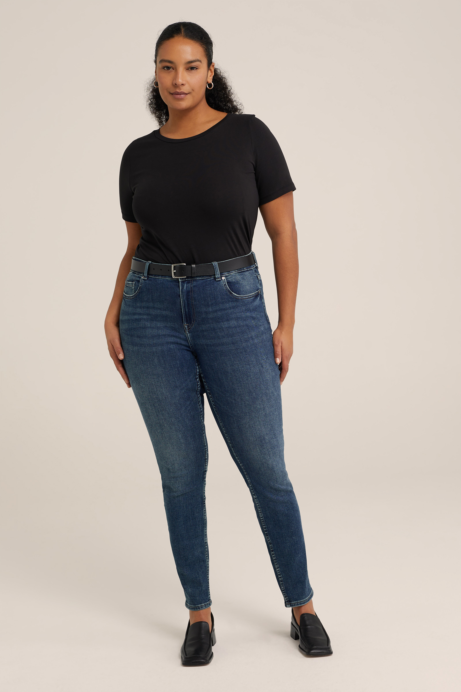 Dames nauwsluitend T-shirt - Curve