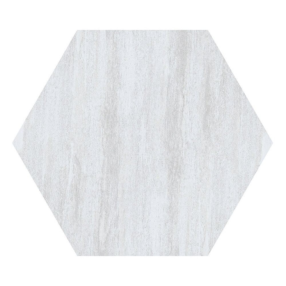 MARKSTEIN HEKSAGON QUARZITE BIANCA HVIT 600X520X20 MM