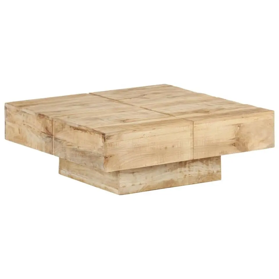 vidaXL - Salontafel - Bruin - Hout - 80 x 80 x 28 cm