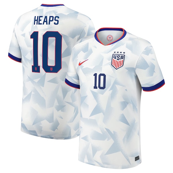 Lindsey Heaps USMNT Nike 2025 Home Replica Player Jersey - White