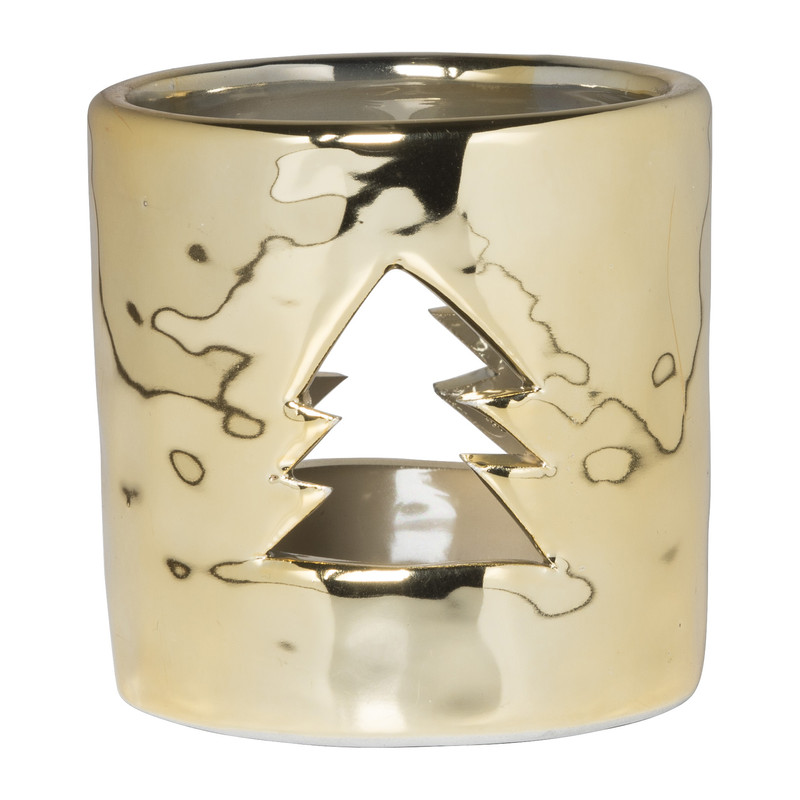 Theelichthouder goud - diverse varianten - &Oslash;7.8x7.6 cm