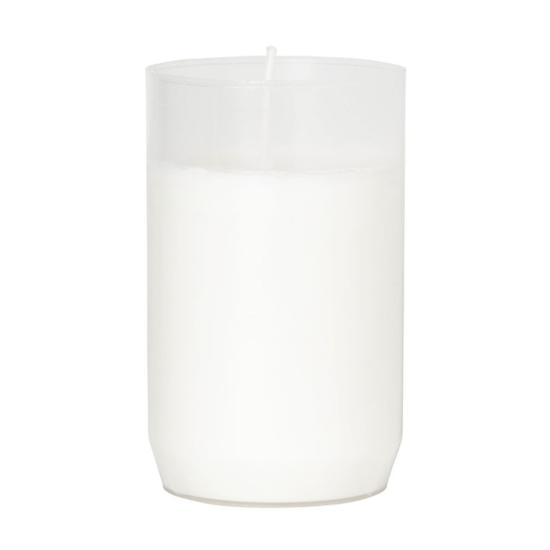 Bougie funéraire blanche Ø 70 x 100 mm 2 pièces DUNI
