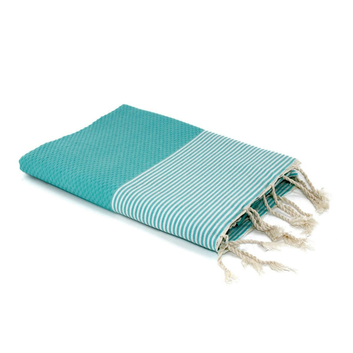 IBIZA - Fouta coton  100x200 vert turquoise