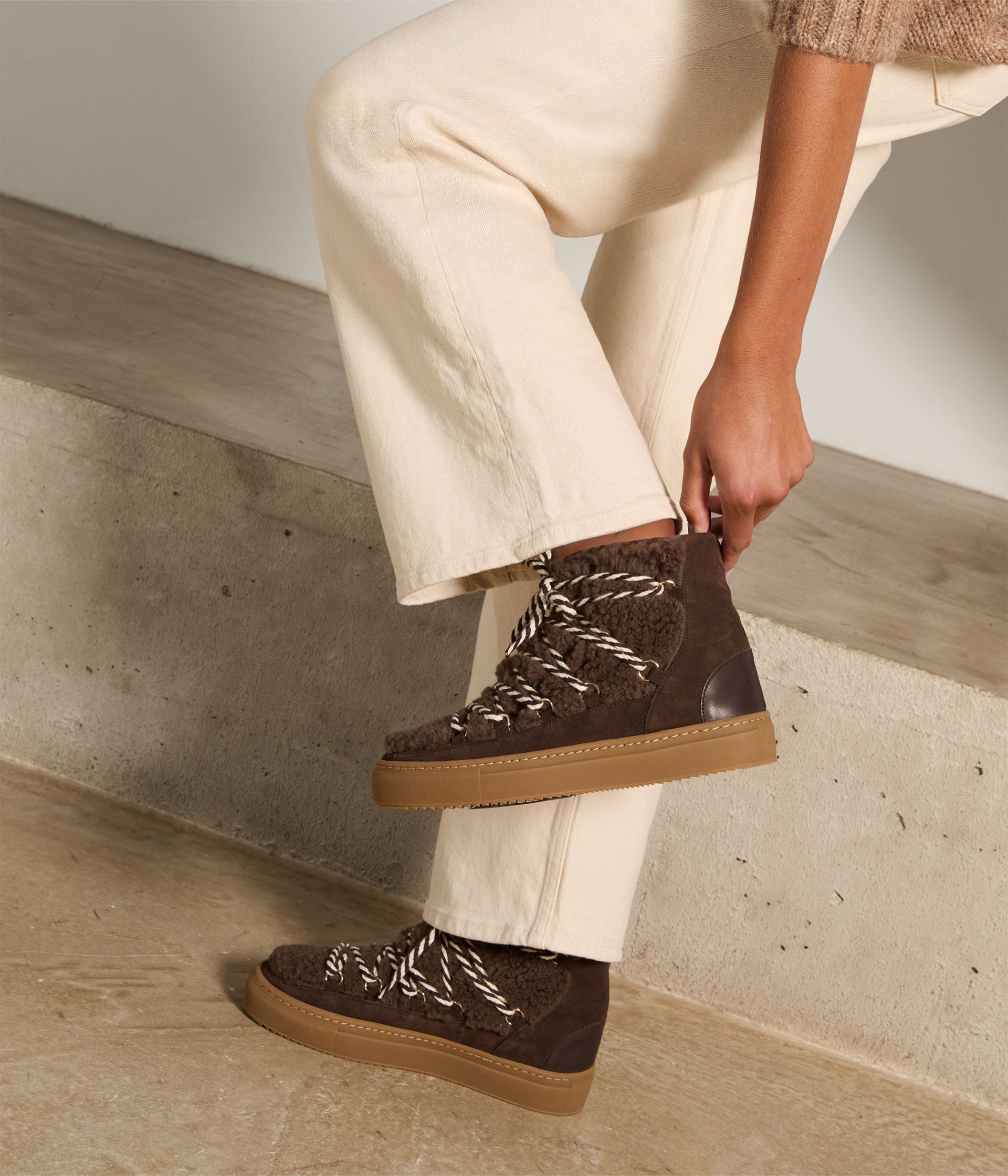 Boots fourrées choco Eskimo
