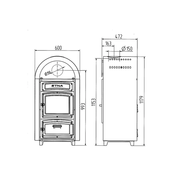 Hüttenofen »109-9«, HÜTTENOFEN , Leistung: 9,1 kW