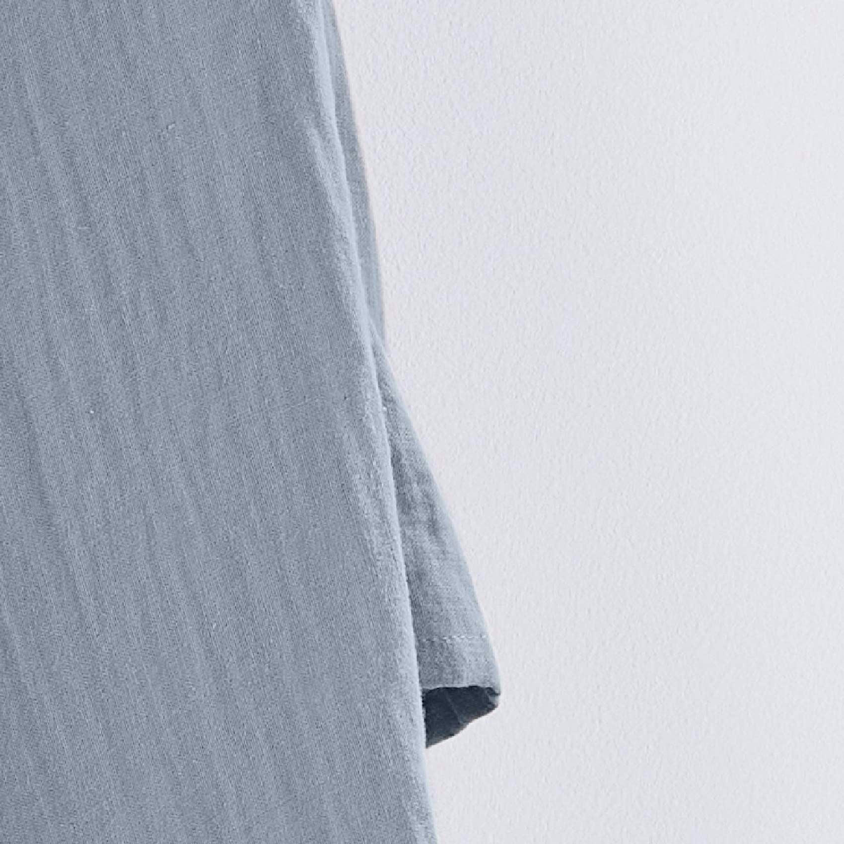 ESSENTIAL - Plaid xl en gaze de coton acier 200 x 150