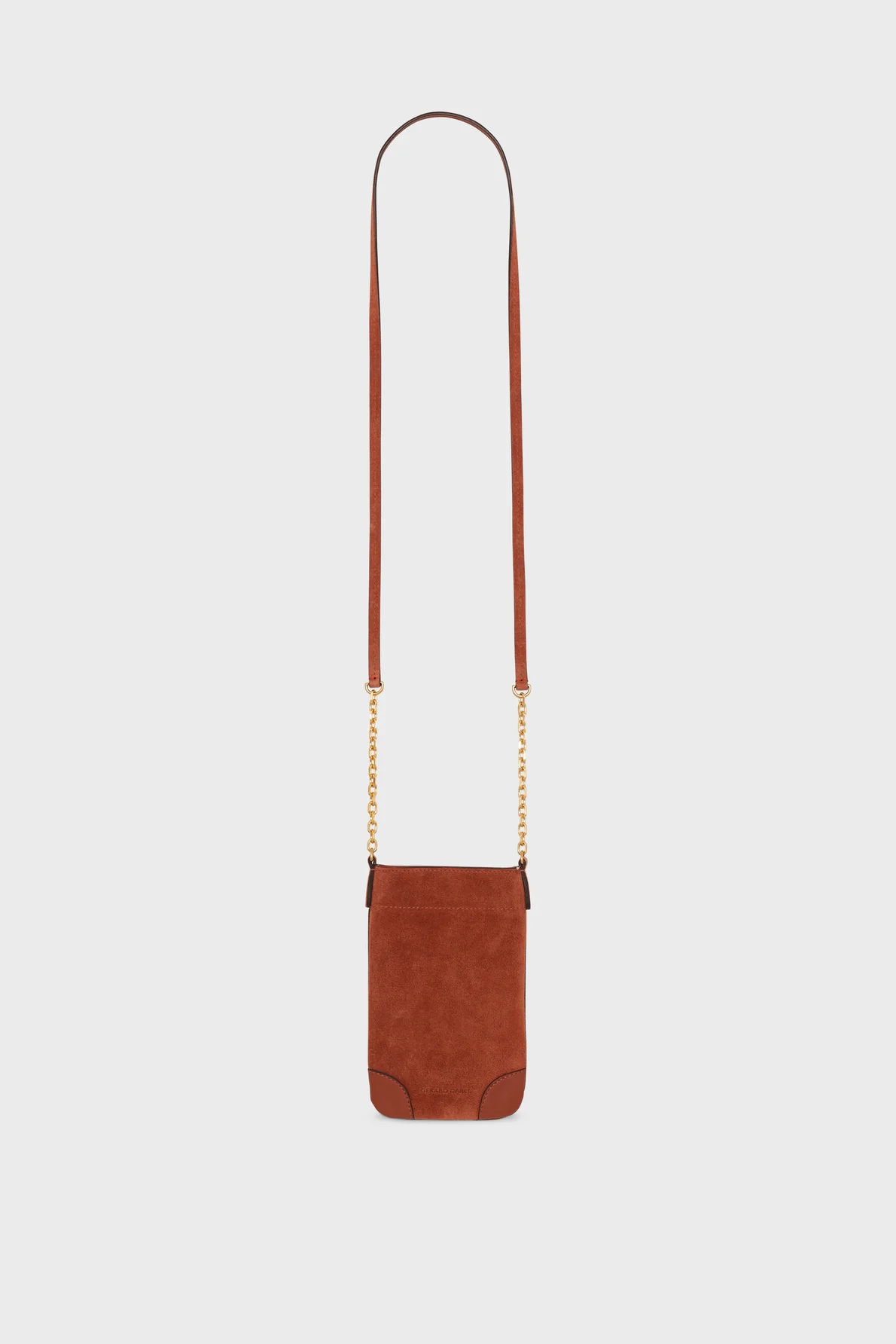 Porte téléphone en cuir velours - LE CHARLOTTE PHONE