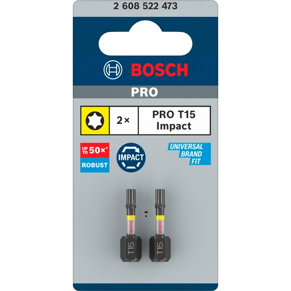Bit, »Impact Control«, T15, 25 mm, 2 Stück