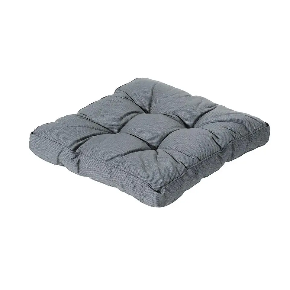 Madison - Florance Zitkussen Rib grey - Ca. 60x60 cm - Set van 2