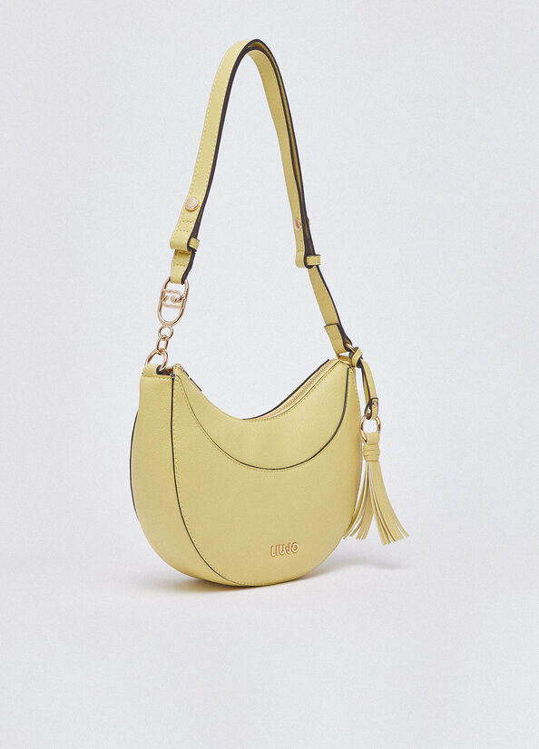 Borsa hobo media con charm
