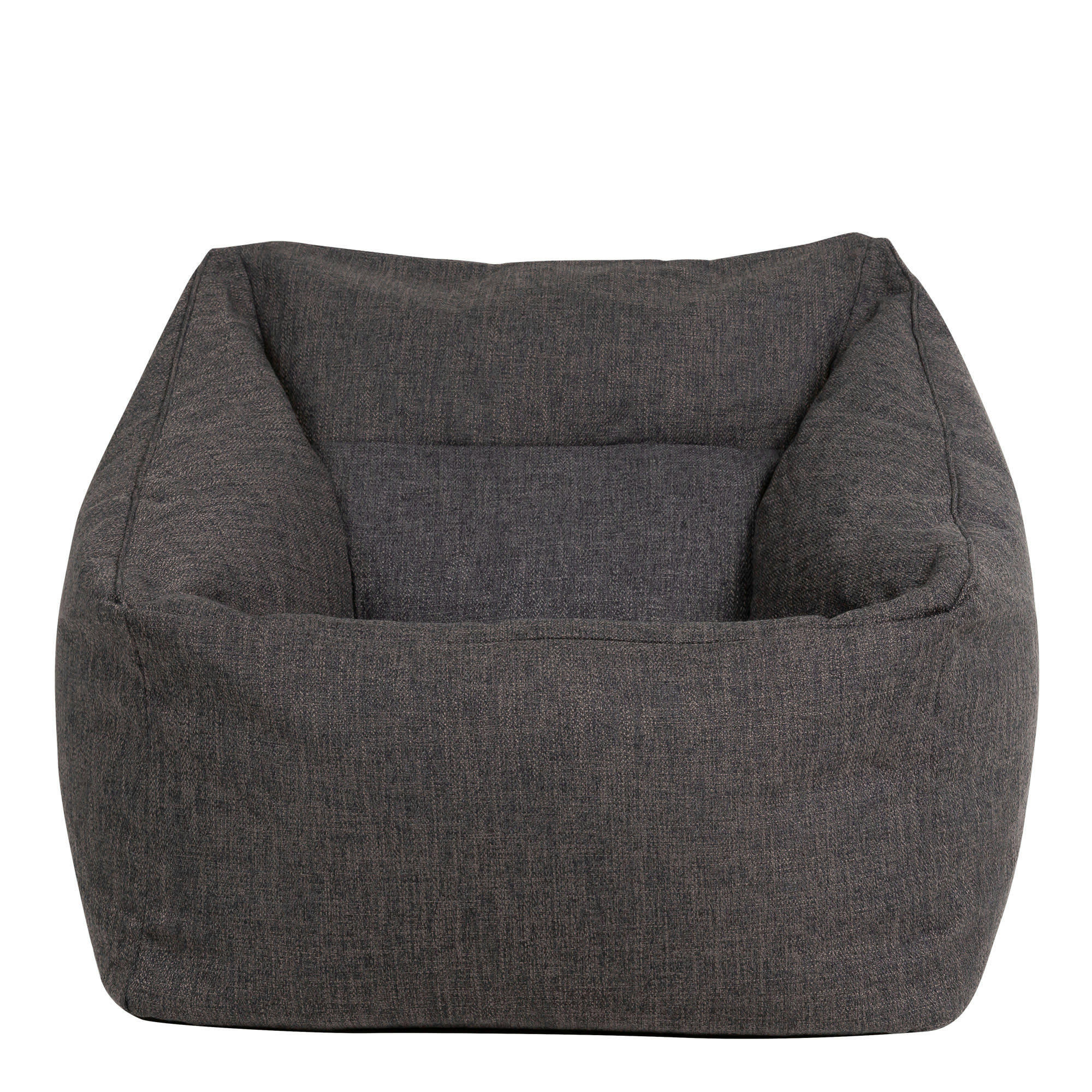 - Pouf fauteuil gris anthracite