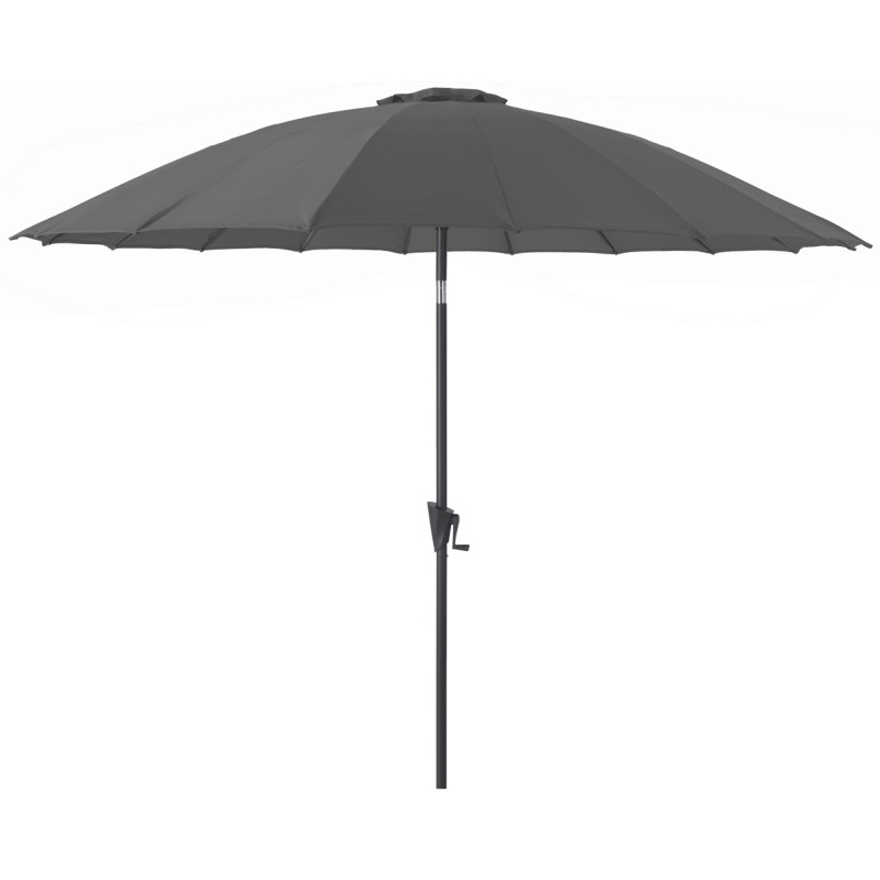 Parasol droit inclinable Pagode gris Ø 300 cm