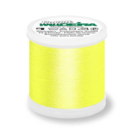Madeira Lemon Yellow Rayon 40 Thread 200m (1023)