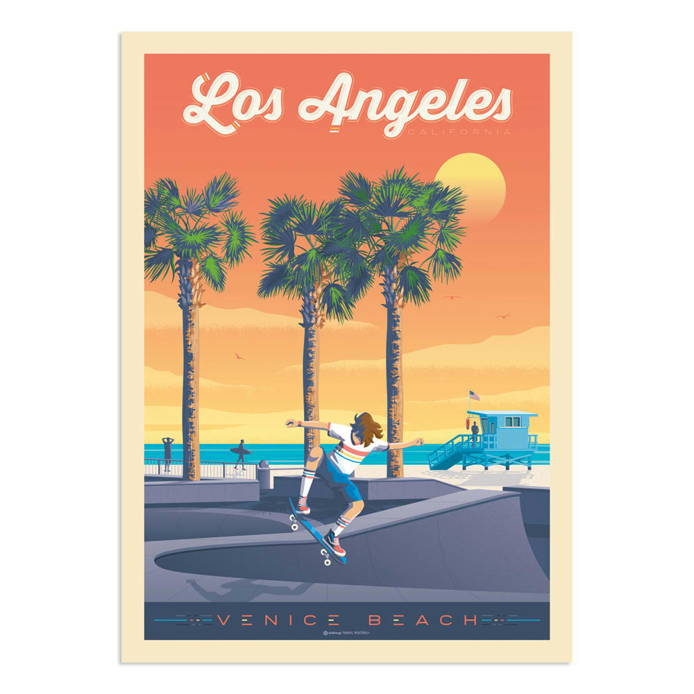 - Affiche Los Angeles Venice Beach  21x29,7 cm