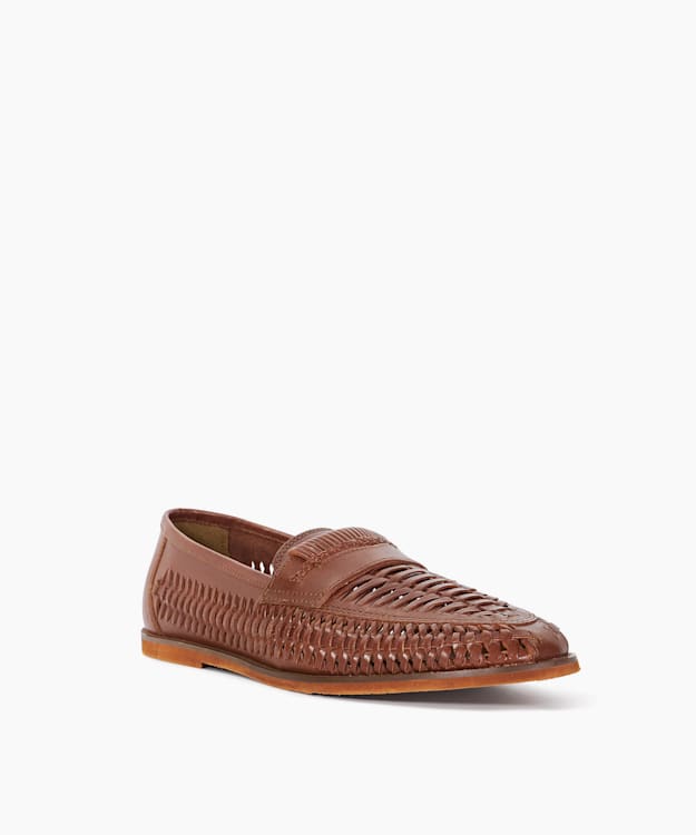 Brickles Tan - Casual Woven Loafers