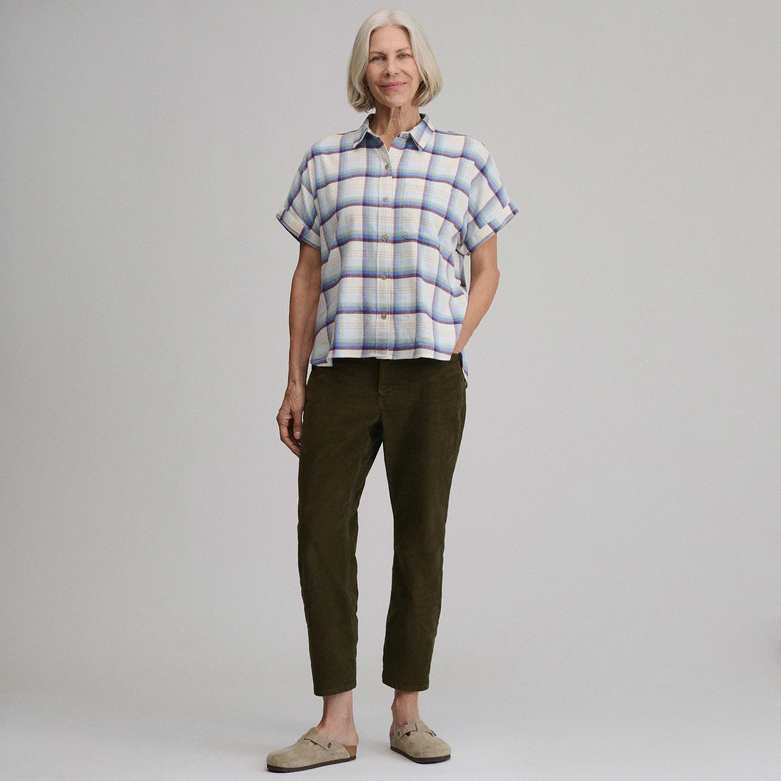 Women's W Field Flex Flannel Short-Sleeve Shirt