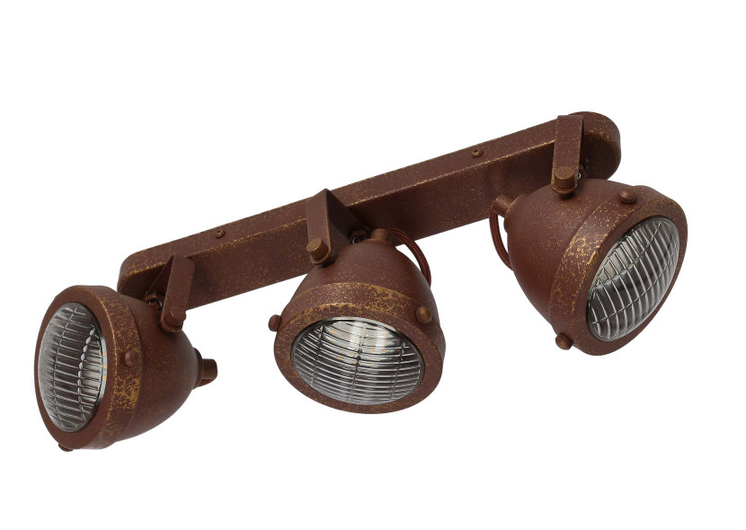 Lampa sufitowa brązowo-rdzawy FRODO3xGU10x40W wym: 15x43x12 cm Candellux