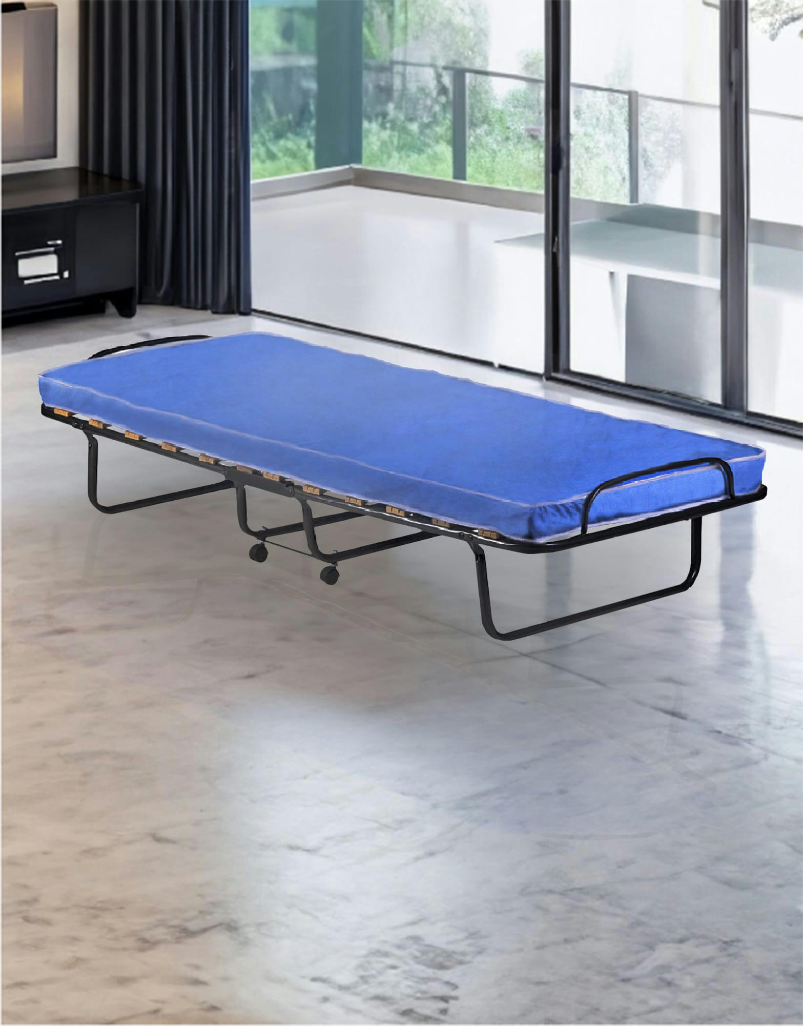 ADA - Lit pliant avec matelas 80x190h37 cm