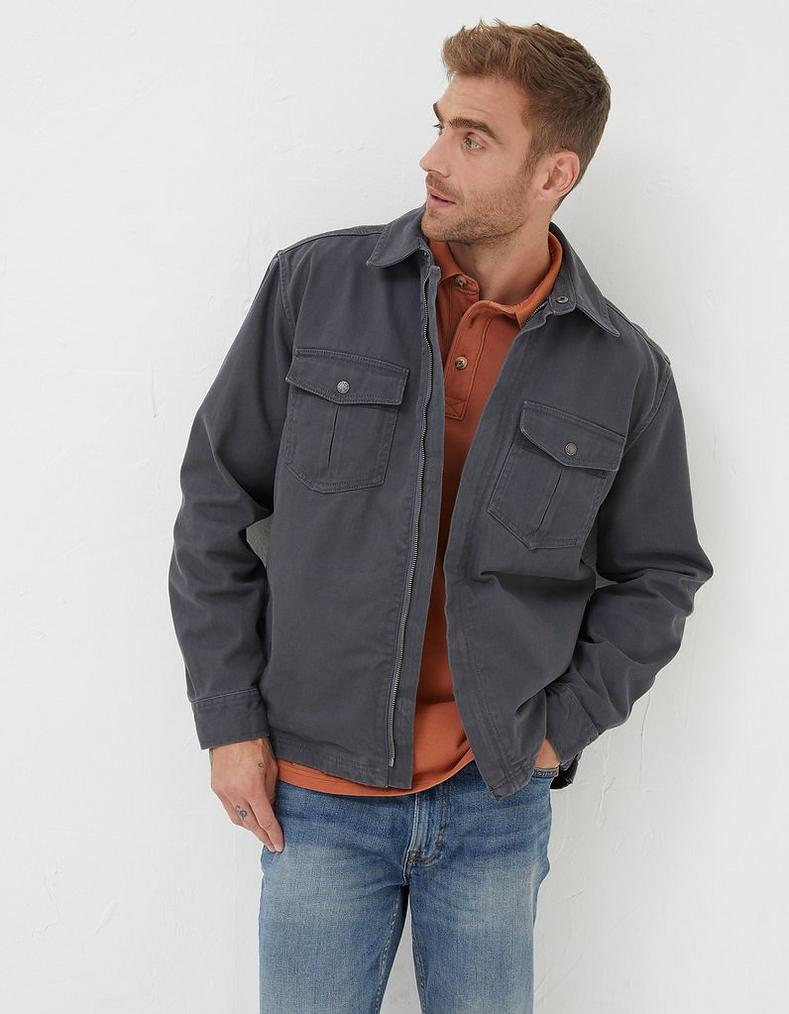 Bowd Zip Front Overshirt