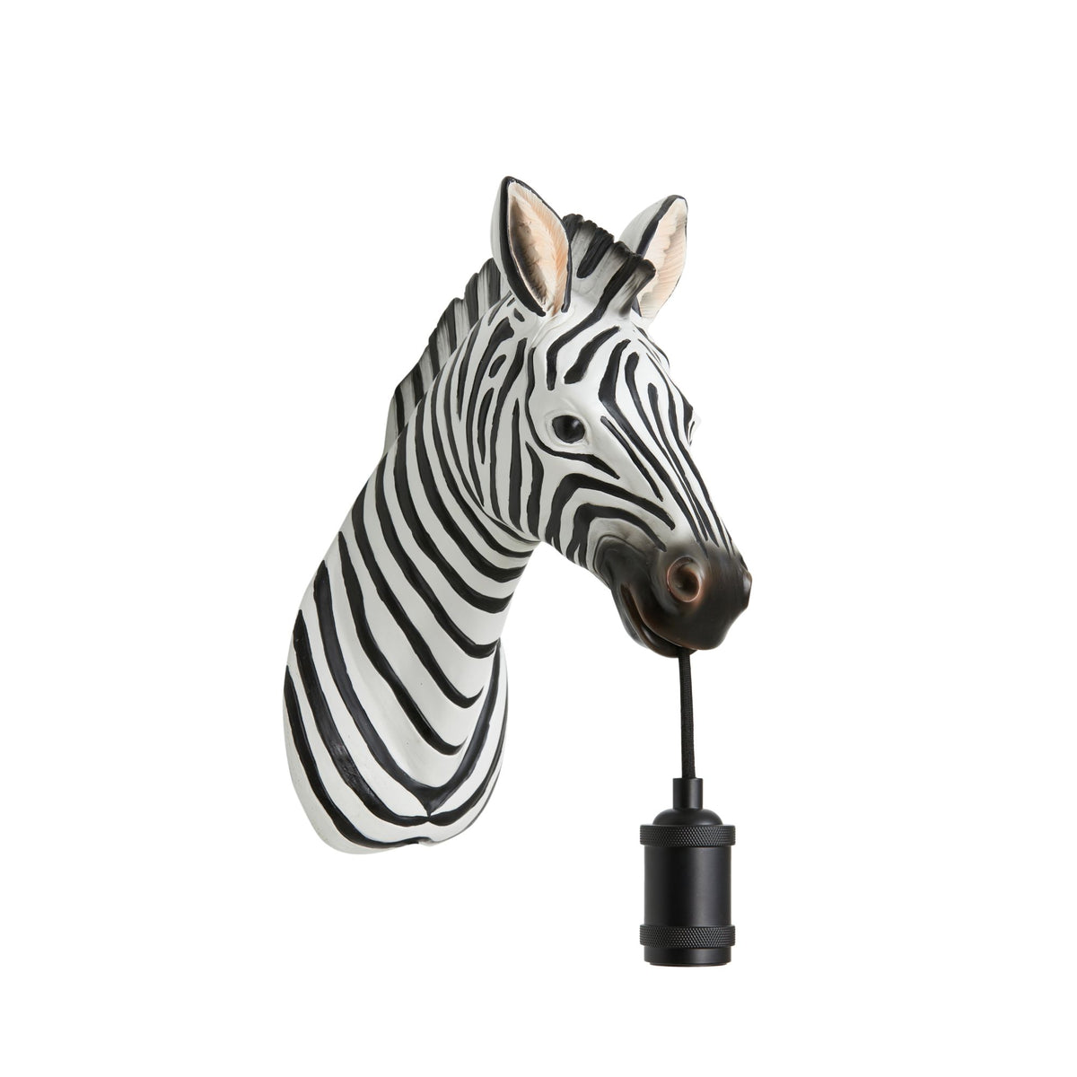 Light & Living wandlamp Zebra - zwart - 34.5x16x24.5cm