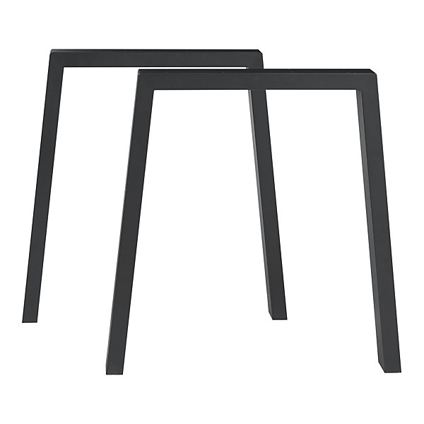 Lot de 2 pieds de table Kraftisried acier 72 x 70 cm noir en.casa