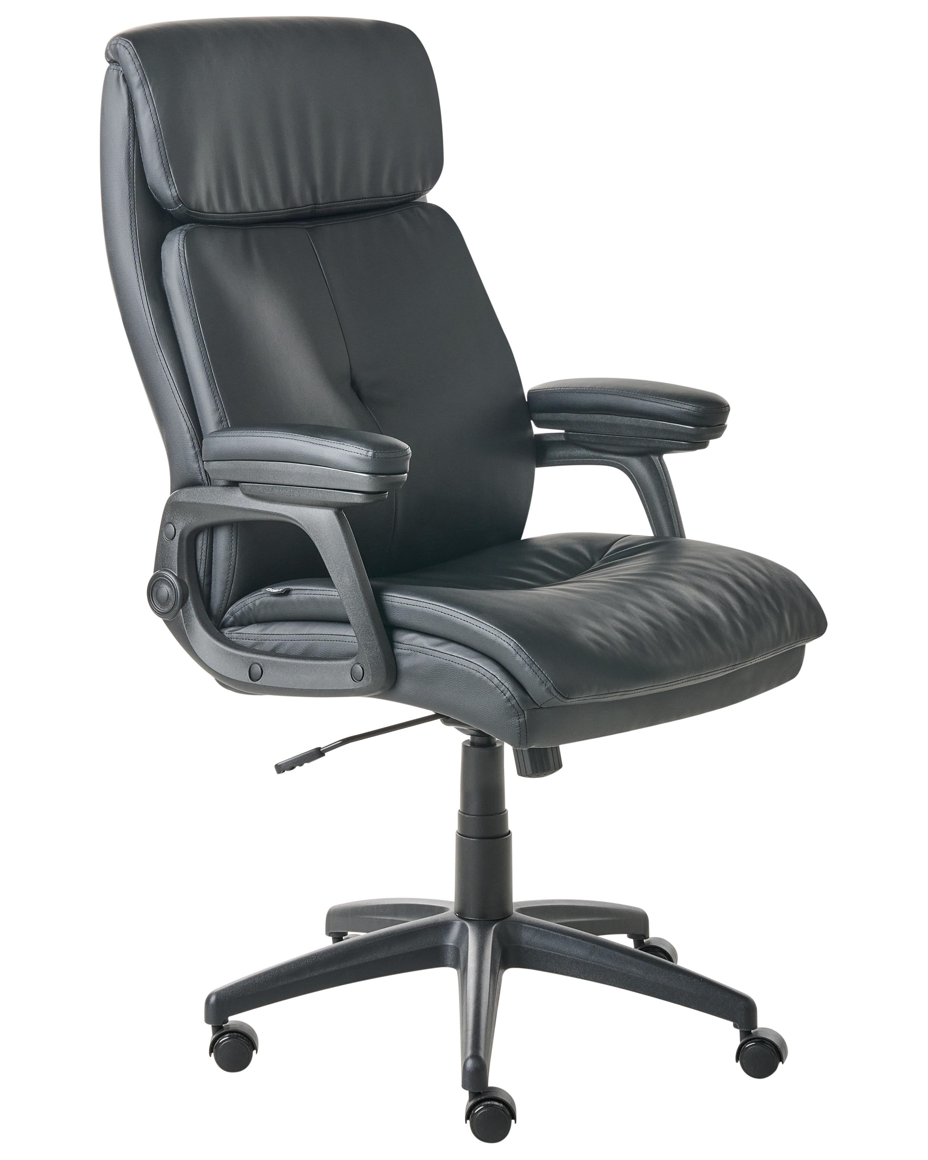 Executive Chair DIRECTOR Faux Leather Black