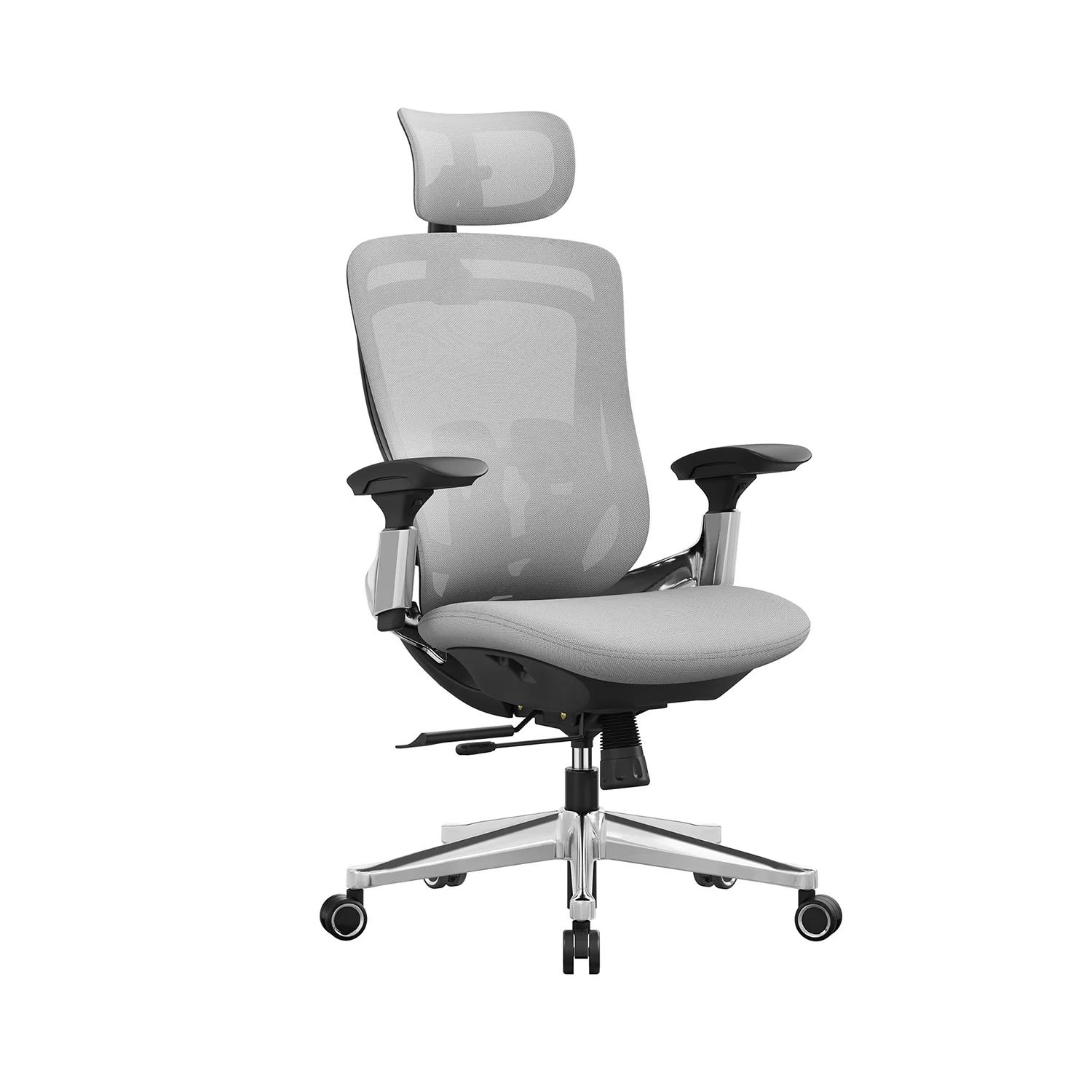 Fauteuil ergonomique réglable en toile avec dossier inclinable