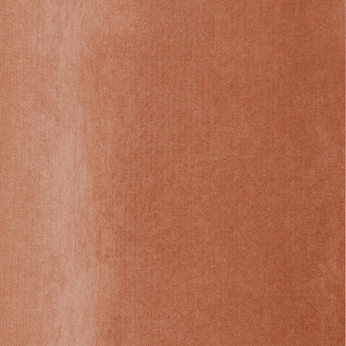 - Rideau à l'aspect velours souple polyester terracotta 140x260 cm