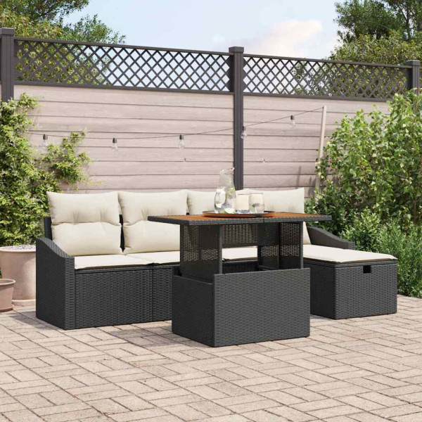 Zestaw Mebli Ogrodowych Rattan Poduszki Na Taras Balkon Ogród Na Balkon