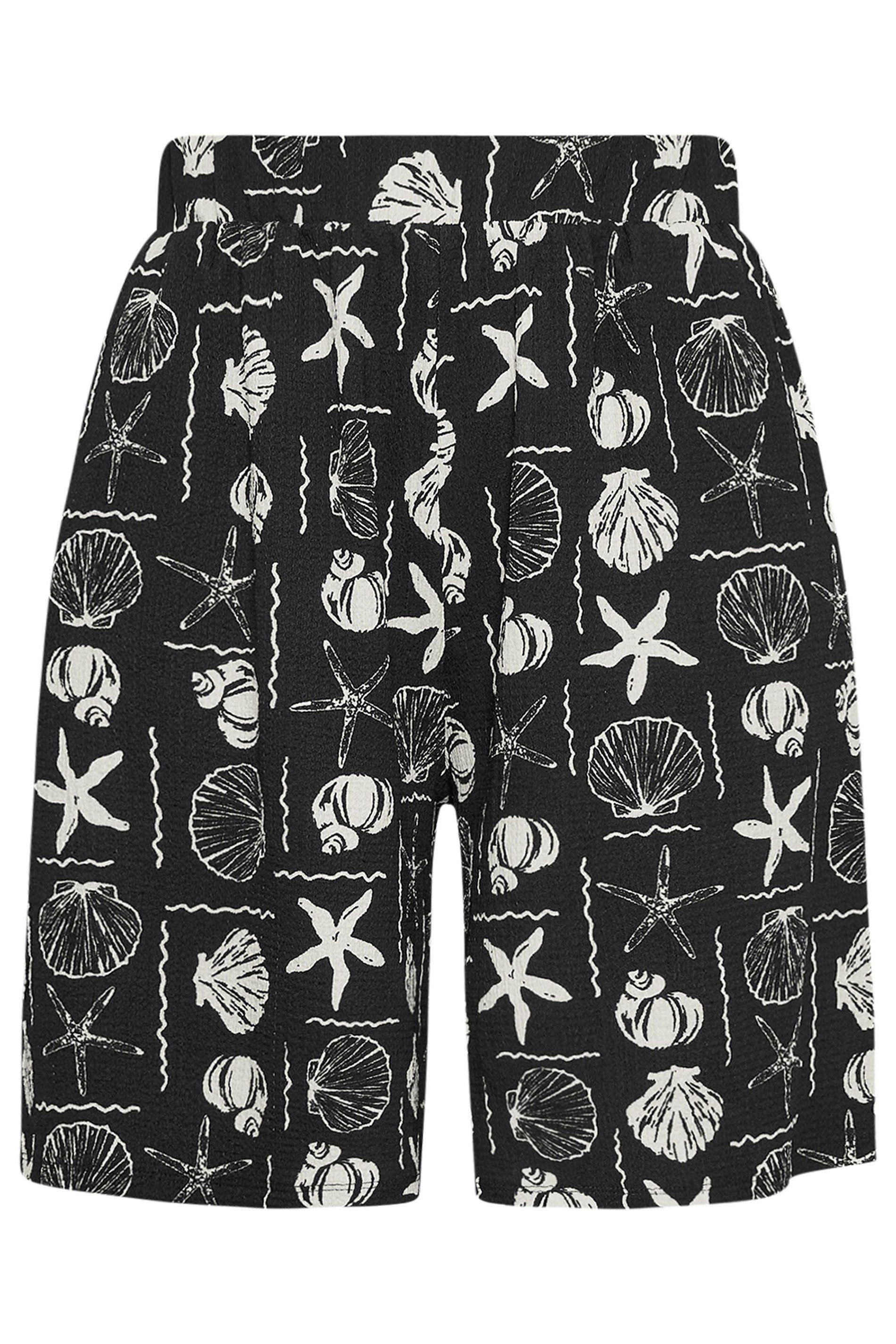 Yours Mixed Shell Textured Shorts