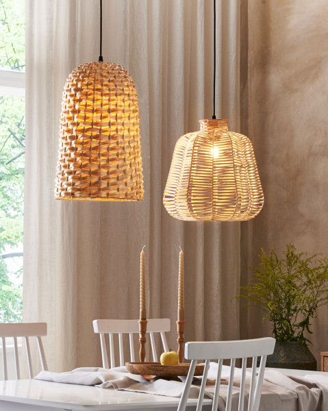 Lampa wisząca bambusowa sufitowa pleciona