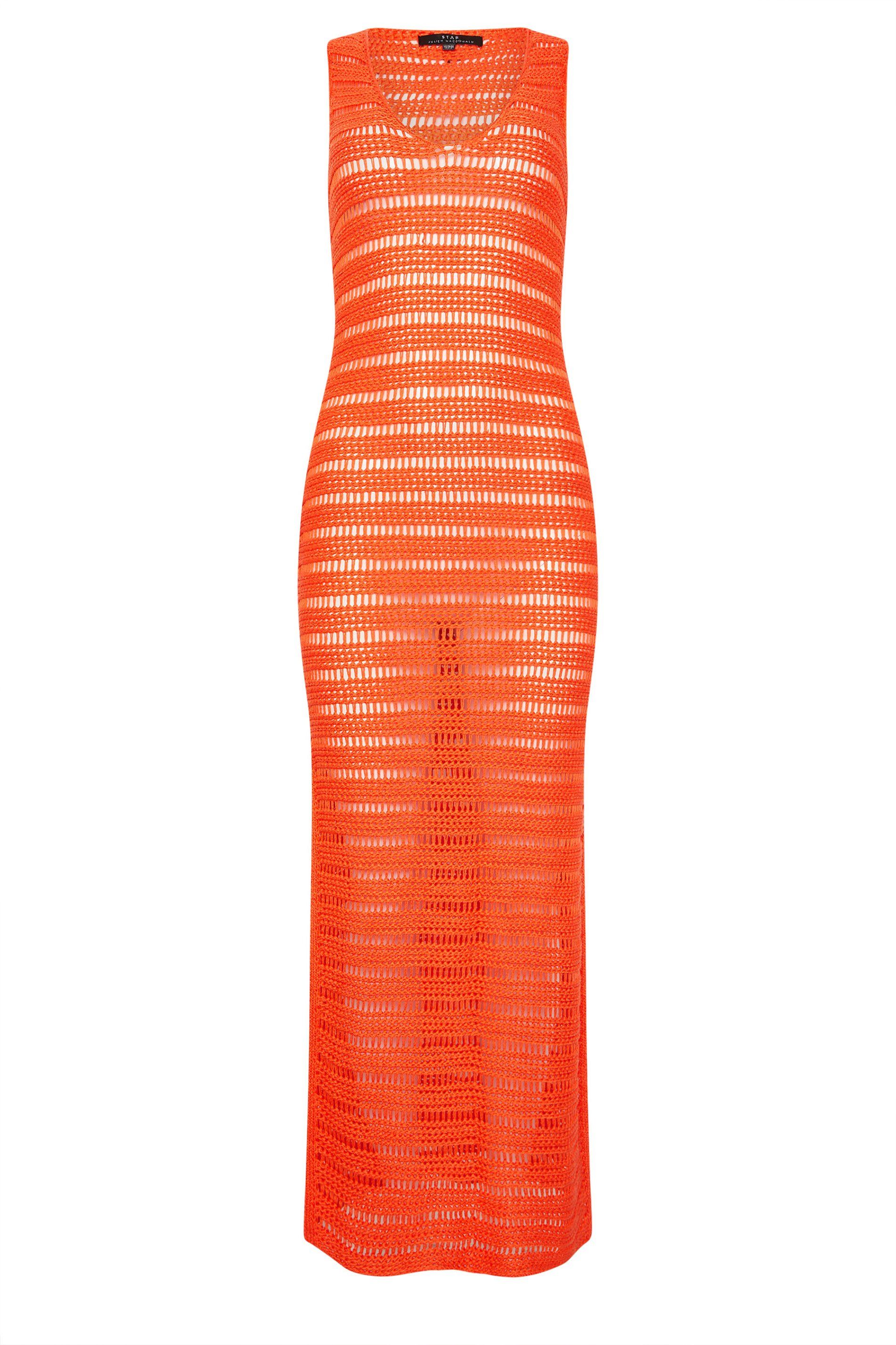 Star by Julien Macdonald Knitted Ladder Stitch Maxi Dress