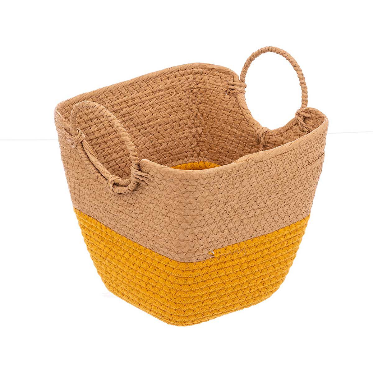 Cesto de arrumação wc SOLAR ocre 25cm